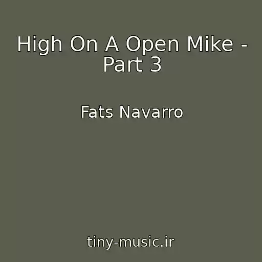 کاور آهنگ High On A Open Mike - Part 3 از Fats Navarro
