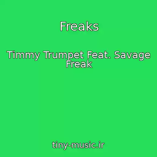 کاور آهنگ Freaks از Timmy Trumpet Feat. Savage Freak