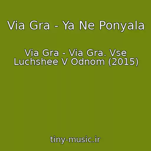 کاور آهنگ Via Gra - Ya Ne Ponyala از Via Gra - Via Gra. Vse Luchshee V Odnom (2015)