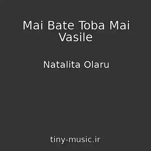 کاور آهنگ Mai Bate Toba Mai Vasile از Natalita Olaru