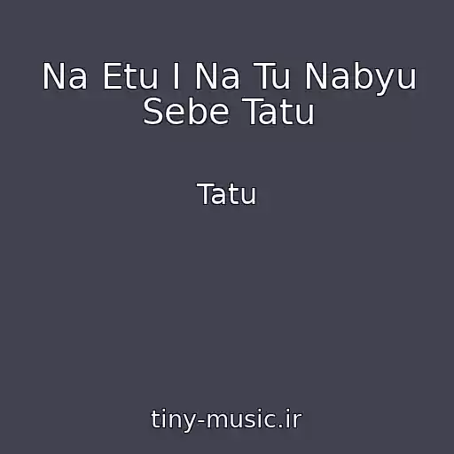 کاور آهنگ Na Etu I Na Tu Nabyu Sebe Tatu از Tatu