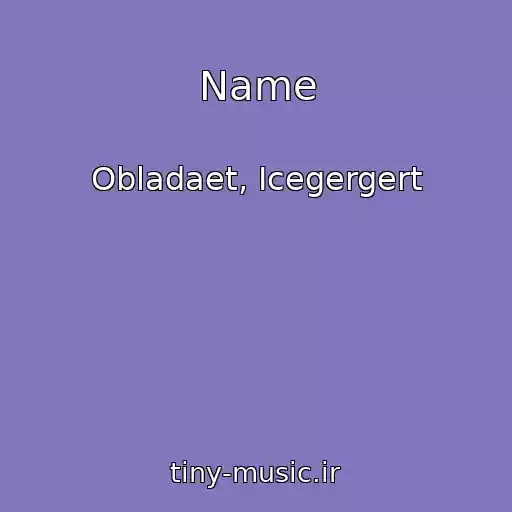 کاور آهنگ Name از Obladaet, Icegergert