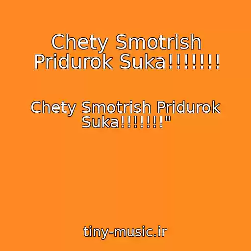 کاور آهنگ Chety Smotrish Pridurok Suka!!!!!!! از Chety Smotrish Pridurok Suka!!!!!!!"