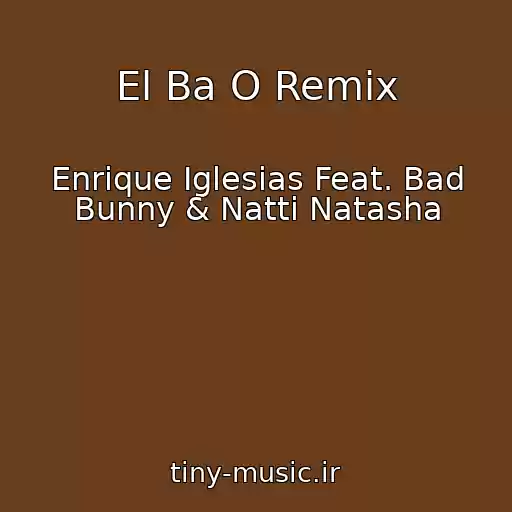 کاور آهنگ El Ba O Remix از Enrique Iglesias Feat. Bad Bunny & Natti Natasha