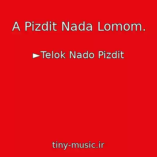 کاور آهنگ A Pizdit Nada Lomom. از ►Telok Nado Pizdit