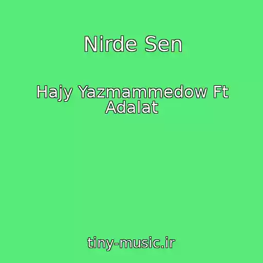 کاور آهنگ Nirde Sen از Hajy Yazmammedow Ft Adalat