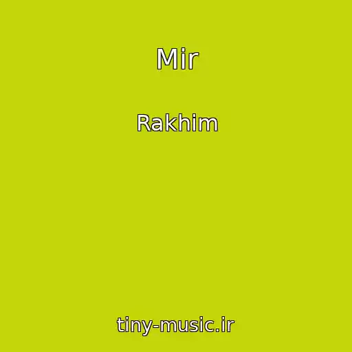 کاور آهنگ Mir از Rakhim