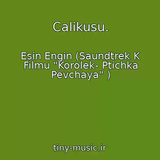 کاور آهنگ Calikusu. از Esin Engin (Saundtrek K Filmu "Korolek- Ptichka Pevchaya" )