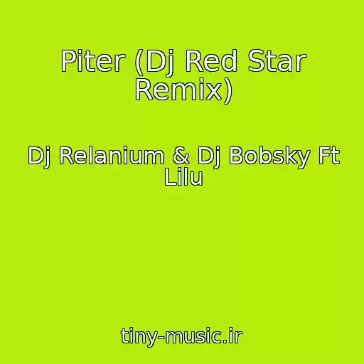 کاور آهنگ Piter (Dj Red Star Remix) از Dj Relanium & Dj Bobsky Ft Lilu