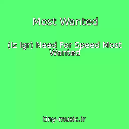 کاور آهنگ Most Wanted از (Iz Igr) Need For Speed Most Wanted
