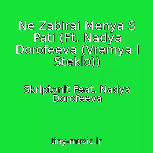 کاور آهنگ Ne Zabirai Menya S Pati (Ft. Nadya Dorofeeva (Vremya I Steklo)) از Skriptonit Feat. Nadya Dorofeeva