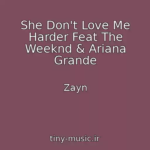کاور آهنگ She Don't Love Me Harder Feat The Weeknd & Ariana Grande از Zayn