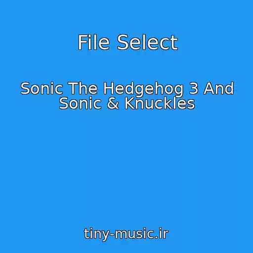 کاور آهنگ File Select از Sonic The Hedgehog 3 And Sonic & Knuckles