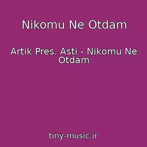 کاور آهنگ Nikomu Ne Otdam از Artik Pres. Asti - Nikomu Ne Otdam