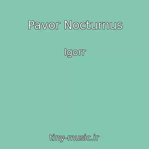کاور آهنگ Pavor Nocturnus از Igorr