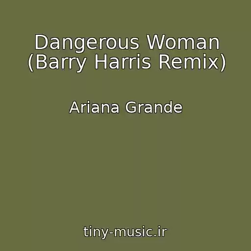 کاور آهنگ Dangerous Woman (Barry Harris Remix) از Ariana Grande