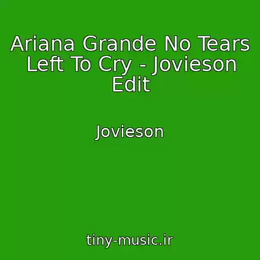 کاور آهنگ Ariana Grande No Tears Left To Cry - Jovieson Edit از Jovieson
