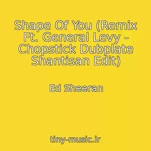کاور آهنگ Shape Of You (Remix Ft. General Levy - Chopstick Dubplate Shantisan Edit) از Ed Sheeran