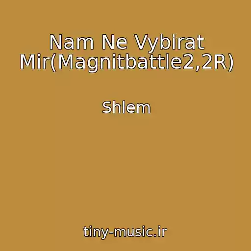 کاور آهنگ Nam Ne Vybirat Mir(Magnitbattle2,2R) از Shlem