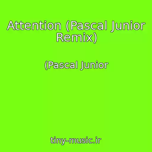 کاور آهنگ Attention (Pascal Junior Remix) از (Pascal Junior