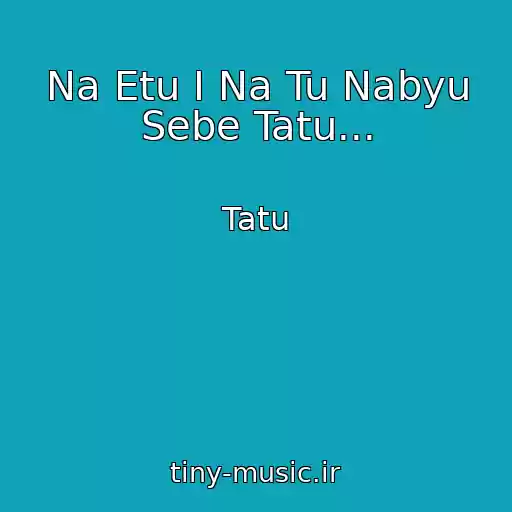 کاور آهنگ Na Etu I Na Tu Nabyu Sebe Tatu... از Tatu