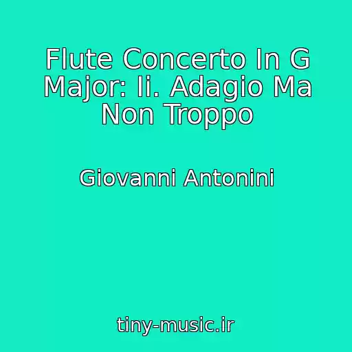 کاور آهنگ Flute Concerto In G Major: Ii. Adagio Ma Non Troppo از Giovanni Antonini