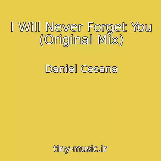 کاور آهنگ I Will Never Forget You (Original Mix) از Daniel Cesana