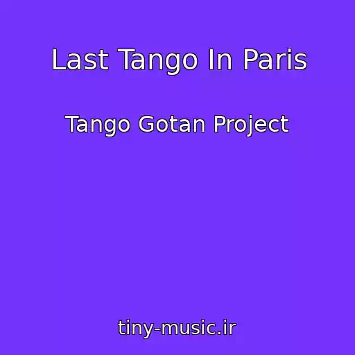 کاور آهنگ Last Tango In Paris از Tango Gotan Project
