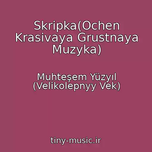 کاور آهنگ Skripka(Ochen Krasivaya Grustnaya Muzyka) از Muhteşem Yüzyıl (Velikolepnyy Vek)