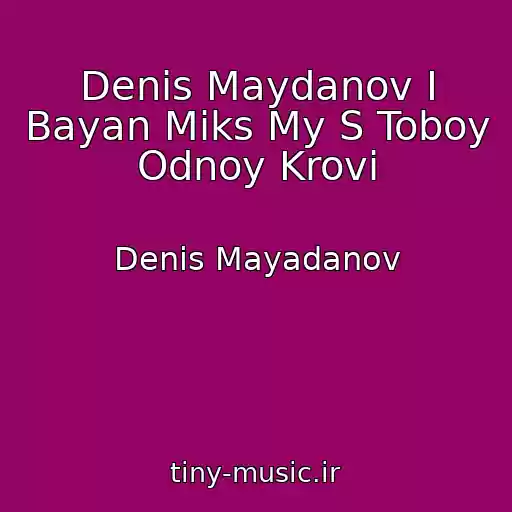 کاور آهنگ Denis Maydanov I Bayan Miks My S Toboy Odnoy Krovi از Denis Mayadanov