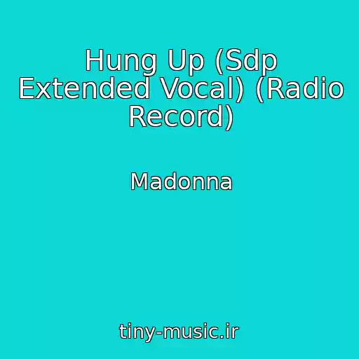 کاور آهنگ Hung Up (Sdp Extended Vocal) (Radio Record) از Madonna