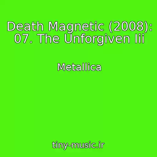 کاور آهنگ Death Magnetic (2008): 07. The Unforgiven Iii از Metallica