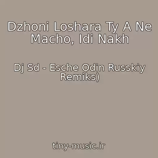کاور آهنگ Dzhoni Loshara Ty A Ne Macho, Idi Nakh از Dj Sd - Esche Odin Russkiy Remiks)