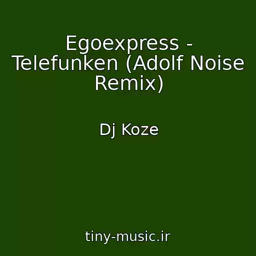 کاور آهنگ Egoexpress - Telefunken (Adolf Noise Remix) از Dj Koze