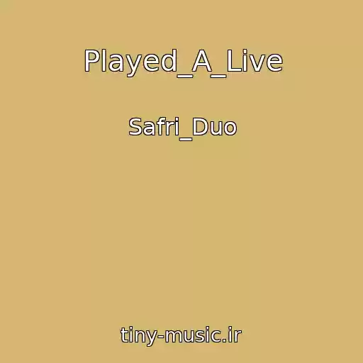 کاور آهنگ Played_A_Live از Safri_Duo