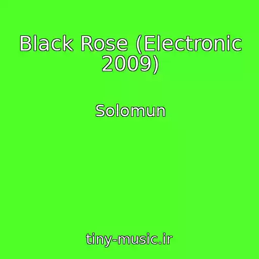کاور آهنگ Black Rose (Electronic 2009) از Solomun