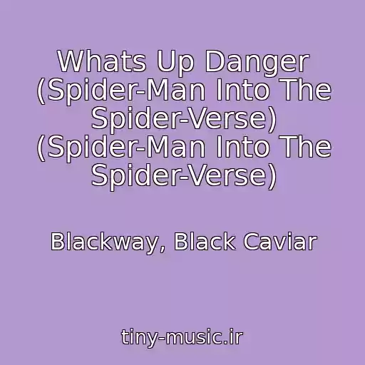 کاور آهنگ Whats Up Danger (Spider-Man Into The Spider-Verse) (Spider-Man Into The Spider-Verse) از Blackway, Black Caviar