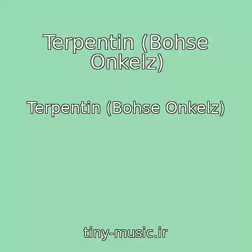 کاور آهنگ Terpentin (Bohse Onkelz) از Terpentin (Bohse Onkelz)