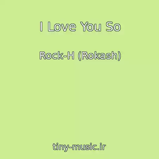 کاور آهنگ I Love You So از Rock-H (Rokash)