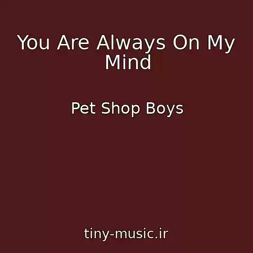 کاور آهنگ You Are Always On My Mind از Pet Shop Boys