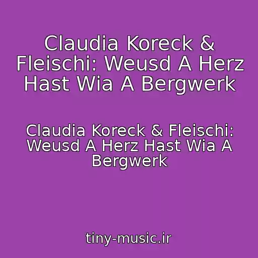 کاور آهنگ Claudia Koreck & Fleischi: Weusd A Herz Hast Wia A Bergwerk از Claudia Koreck & Fleischi: Weusd A Herz Hast Wia A Bergwerk