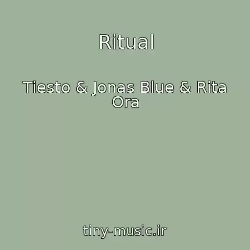 کاور آهنگ Ritual از Tiesto & Jonas Blue & Rita Ora