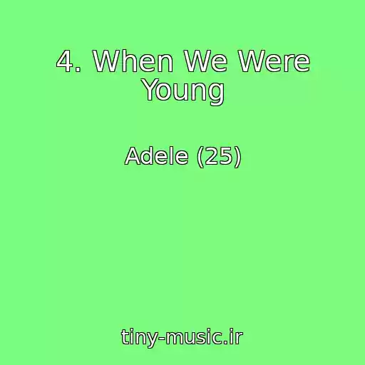 کاور آهنگ 4. When We Were Young از Adele (25)