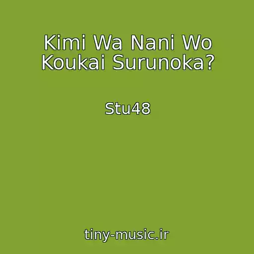 کاور آهنگ Kimi Wa Nani Wo Koukai Surunoka? از Stu48