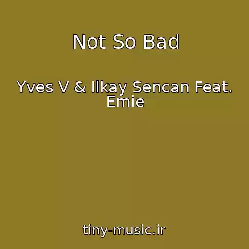 کاور آهنگ Not So Bad از Yves V & Ilkay Sencan Feat. Emie
