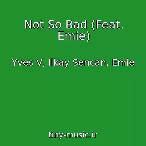 کاور آهنگ Not So Bad (Feat. Emie) از Yves V, Ilkay Sencan, Emie