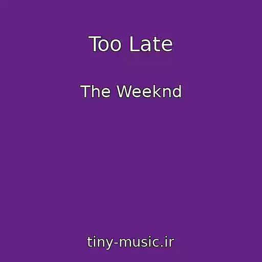 کاور آهنگ Too Late از The Weeknd