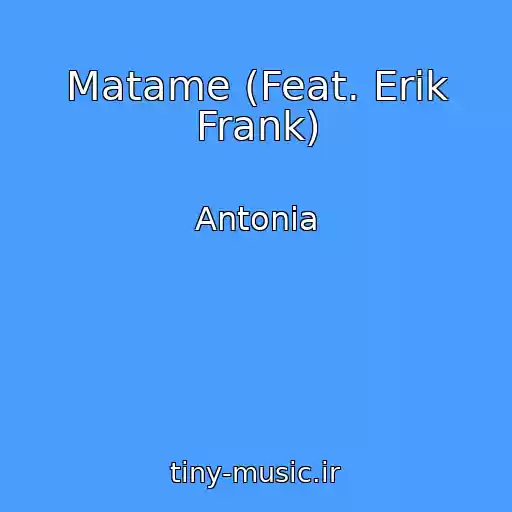 کاور آهنگ Matame (Feat. Erik Frank) از Antonia