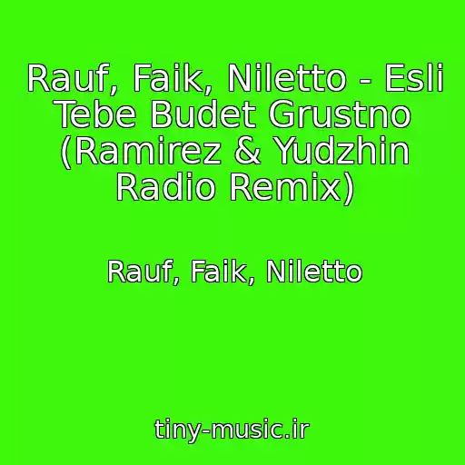 کاور آهنگ Rauf, Faik, Niletto - Esli Tebe Budet Grustno (Ramirez & Yudzhin Radio Remix) از Rauf, Faik, Niletto