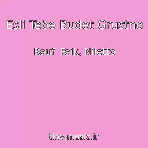 کاور آهنگ Esli Tebe Budet Grustno از Rauf  Faik, Niletto